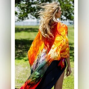 Vibrant Floral Kimono